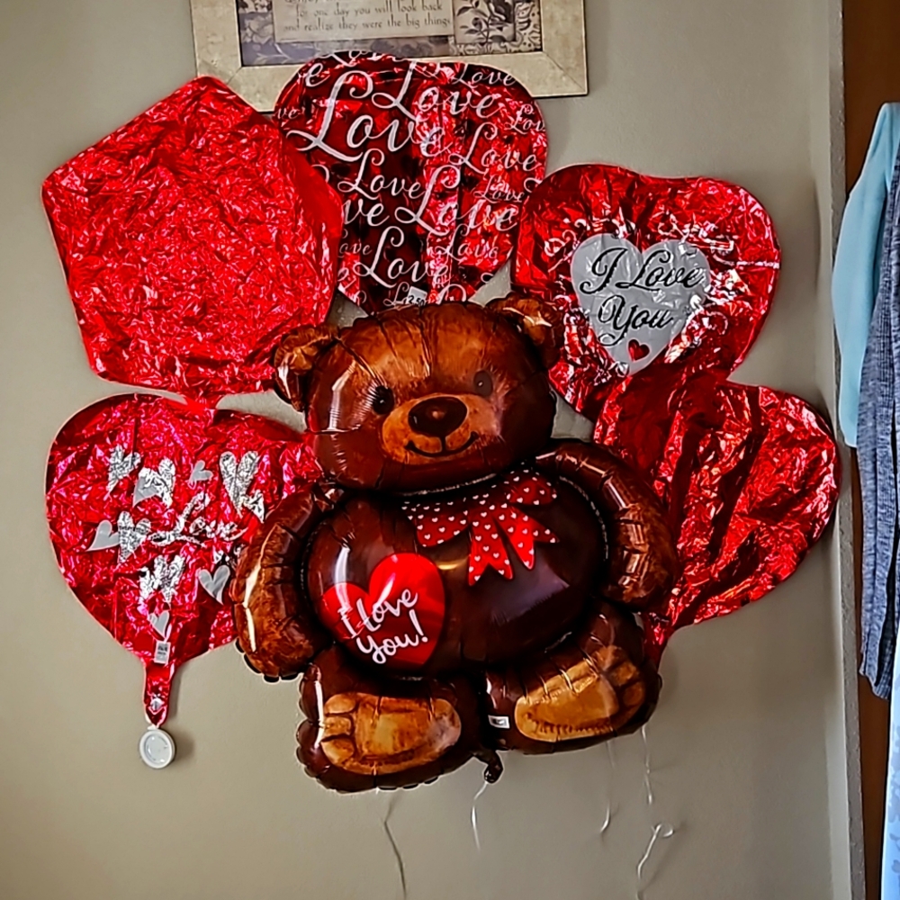 Mylar I LOVE YOU Balloon Bouquet #1